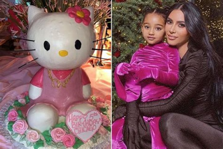 All Pink! Kim Kardashian Hosts Daughter Chicago West’s Hello Kitty 5th Birthday Party: Photos
