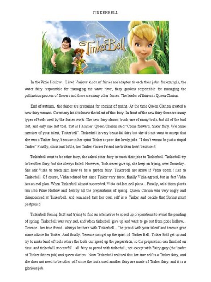 ¿Cómo se llama el hada negra de Tinker Bell? – Celebrity.fm