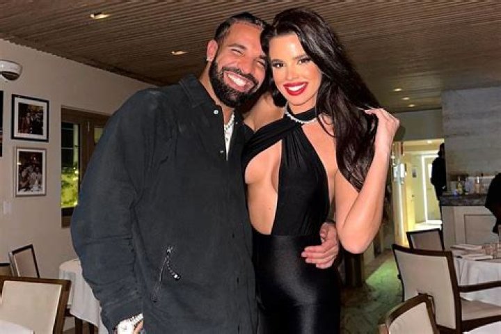 Drake & Former Miss Croatia Ivana Knoll Link Up At Leonardo DiCaprio's Party