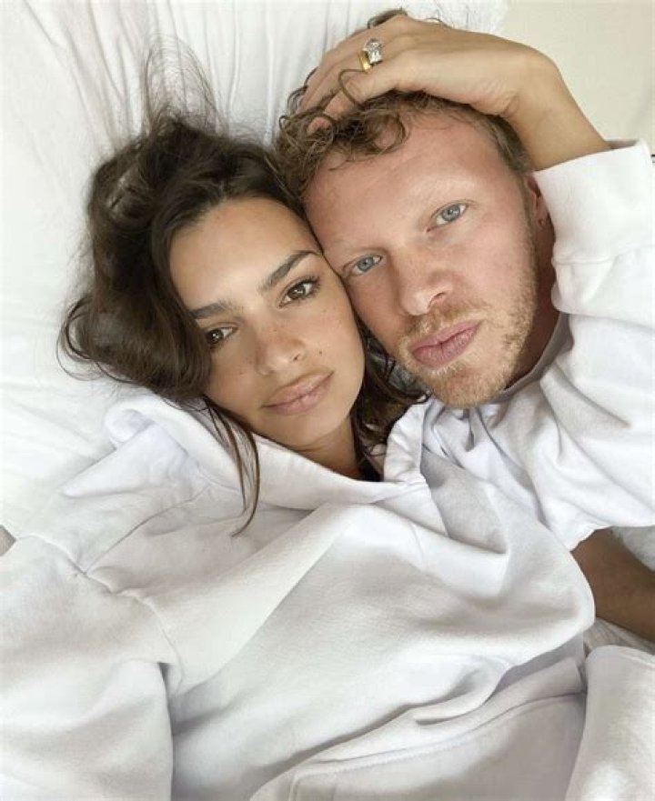 Emily Ratajkowski and Hubby Sebastian Bear-McClard Get Stoked for First Christmas With Pup Columbo
