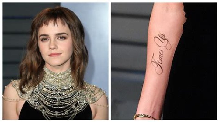 Emma Watson’s New “Time’s Up” Tattoo Has a Noticeable Typo