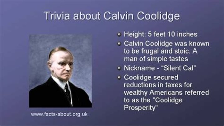 How tall was Calvin Coolidge