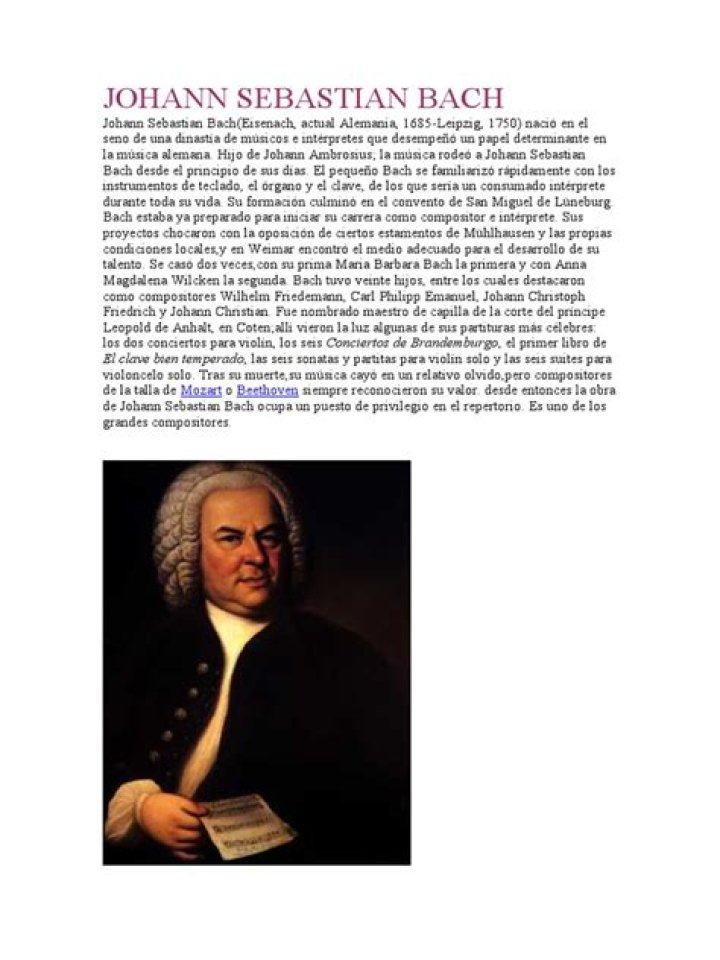Johann Sebastian Bach (Compositor) - Edad, cumpleaños, biografía, hechos, familia, patrimonio neto, altura y más