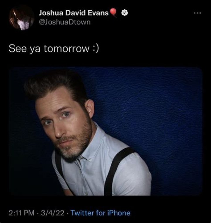 Joshua David Evans – Celebsgraphy