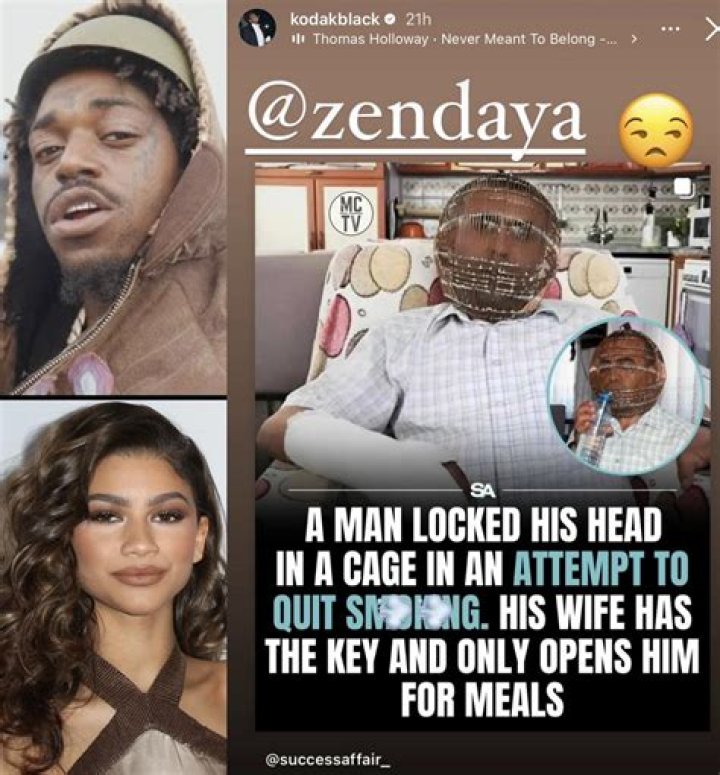 Kodak Black Shoots His Shot At Zendaya Again With Birthday Wishes