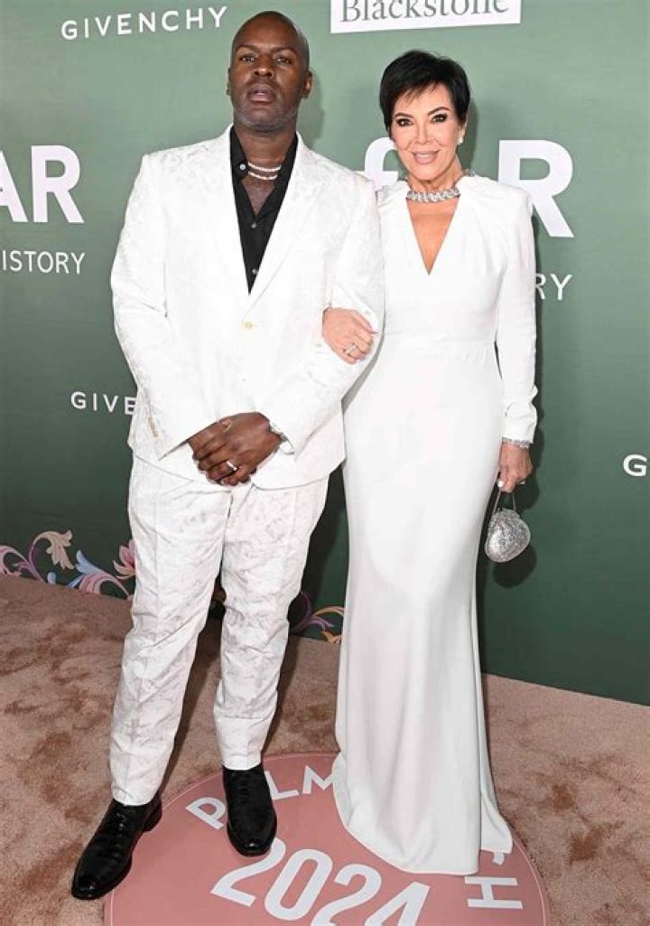 Kris Jenner Looks Chic in a Curve-Hugging Dress While Vacationing With Boyfriend Corey Gamble