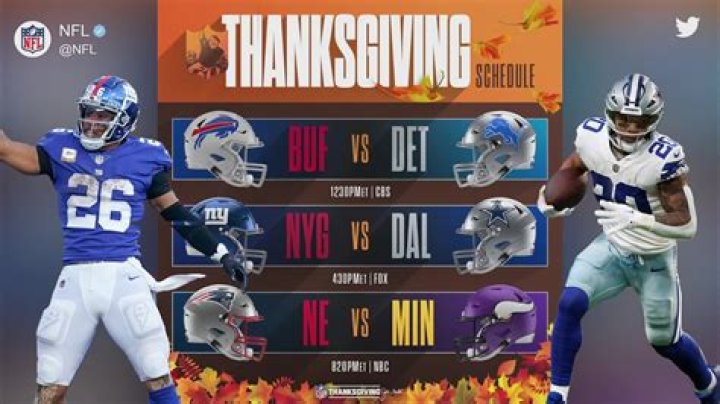 NFL's Thanksgiving Day Games See Vikings, Cowboys & Lions In Action