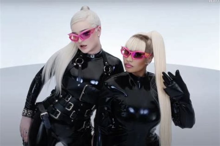 Nicki Minaj Serves Skintight Looks With Kim Petras In "Alone" Music Video