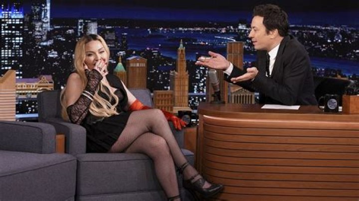 NSFW! Madonna Flashes Audience on ‘Tonight Show’: Shows Her Fishnet Stocking-Covered Behind