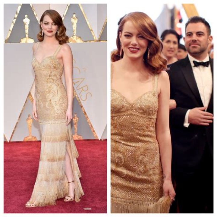 Oscars 2017: Emma Stone Channels a ’20s-Era Flapper on the Red Carpet — and Brings Her Brother!