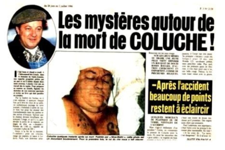 Photo De Coluche Mort