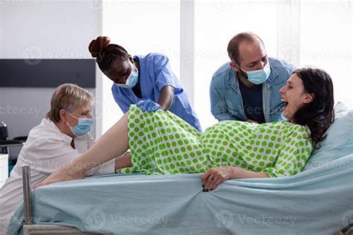 Pickle Wheat in hospital and about to give birth.