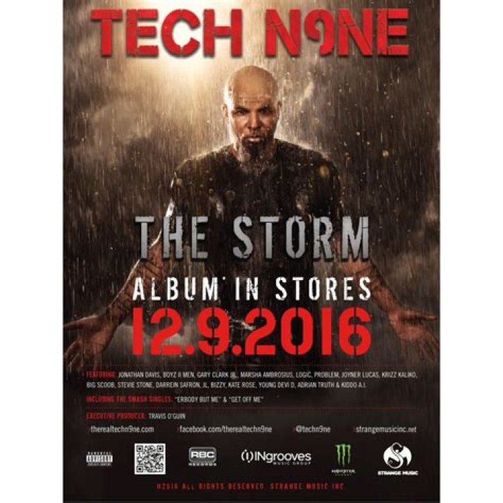 Tech N9ne Reveals "The Storm" Tracklist