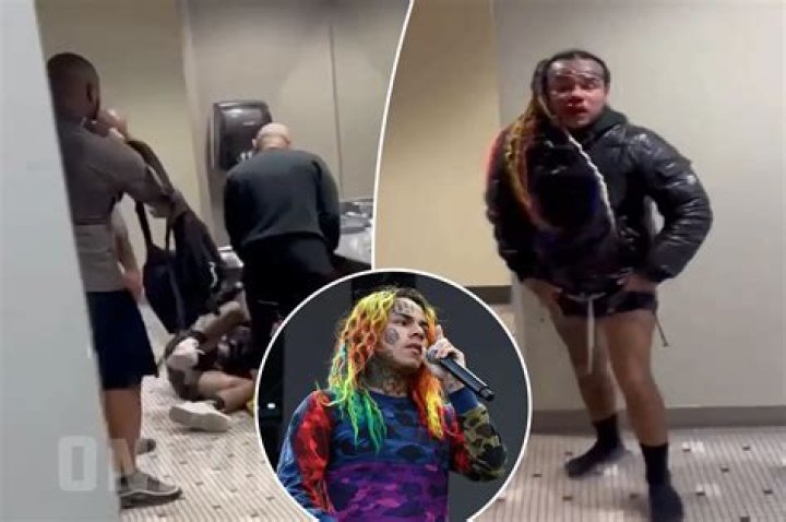 Tekashi 6ix9ine Jumped Inside Of Gym Bathroom, Footage Surfaces Online