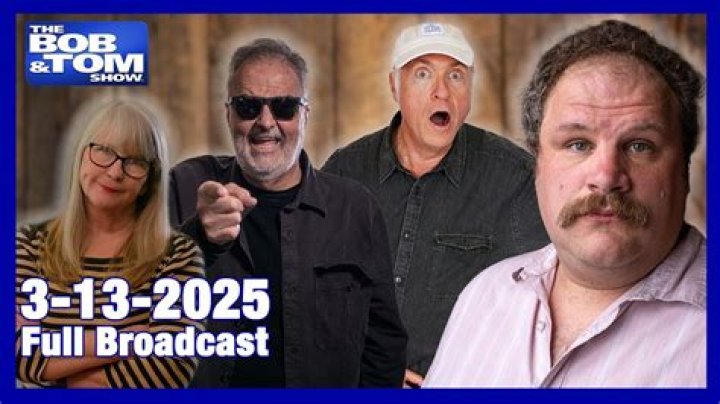 What comedian stormed out of Bob and Tom Show?