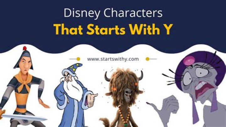 What is a Disney character that starts with E?