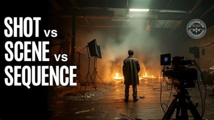 What is the difference between a shot scene and a sequence?