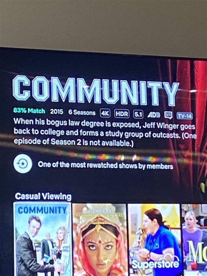 Why is an episode of Community missing from Netflix?